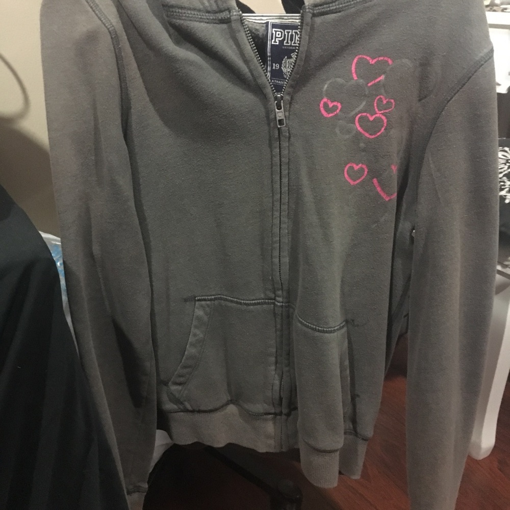 Victoria’s Secret pink zip up hoodie